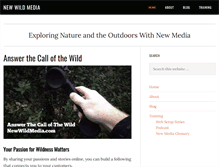 Tablet Screenshot of newwildmedia.com
